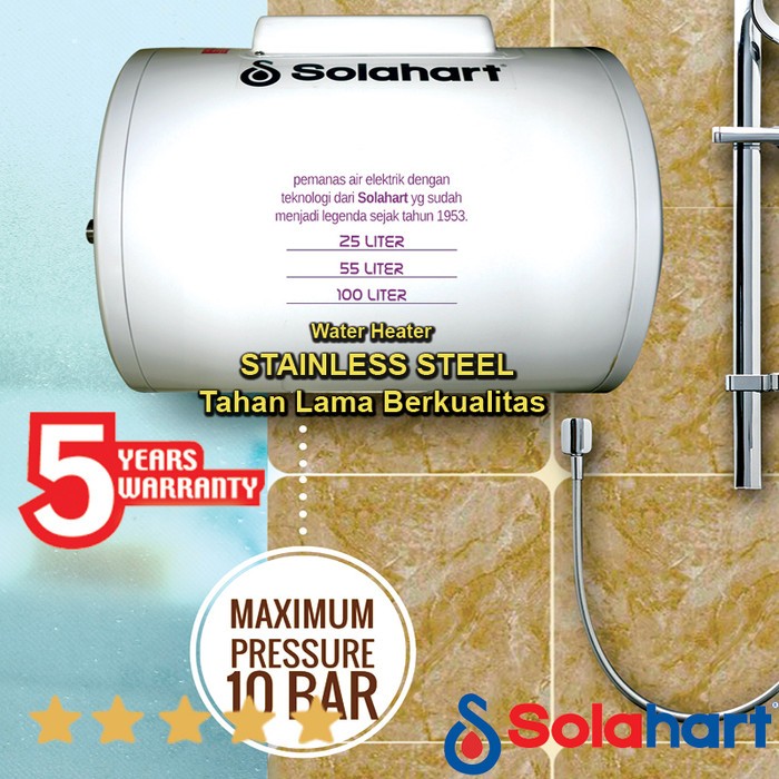 Solahart pemanas air Listrik water heater australia kap.25 L low watt