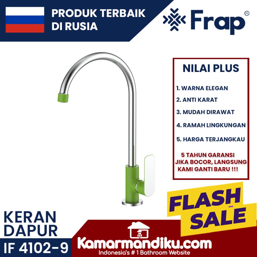 FRAP Keran Dapur Kitchen Sink Pillar IF 4102-9 anti karat bergaransi