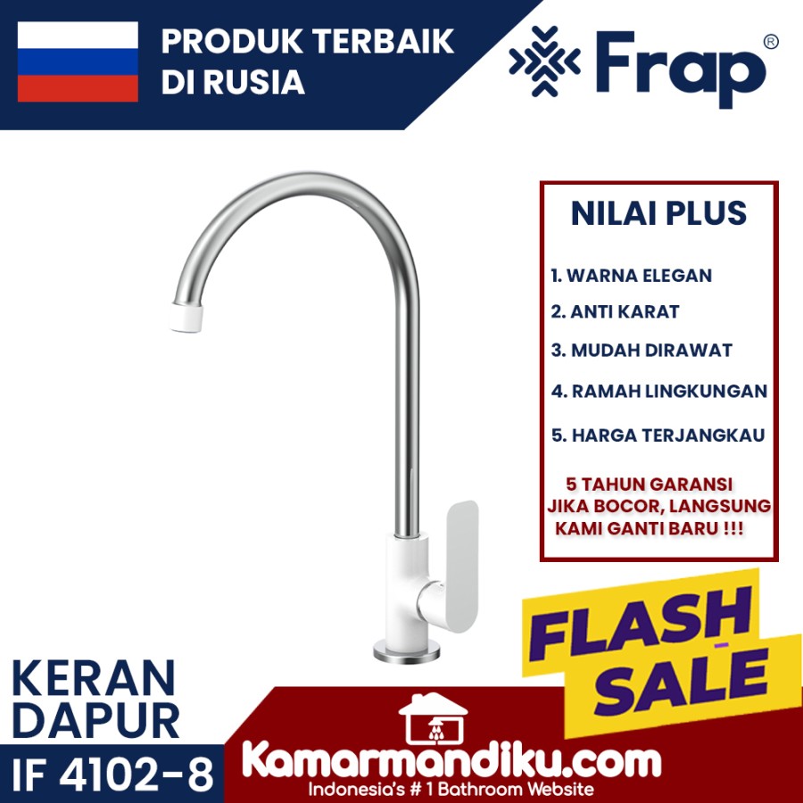 FRAP Keran Dapur Kitchen Sink Pillar IF 4102-8 anti karat bergaransi