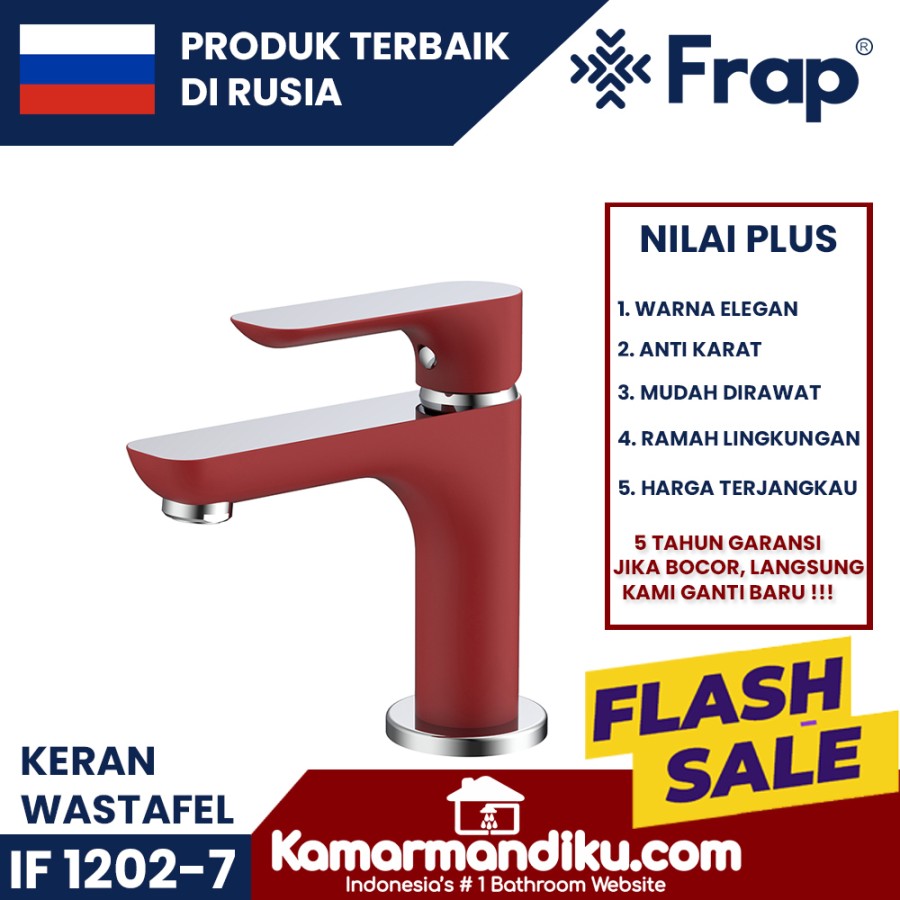 FRAP Keran IF 1202-7 Warna RED Premium Anti Karat Bergaransi