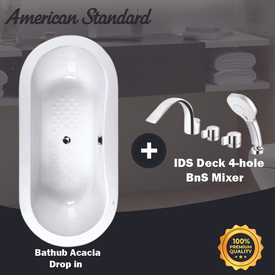 Promo Paket Bathtub American standard Acacia Drop In _ Keran tanam IDS