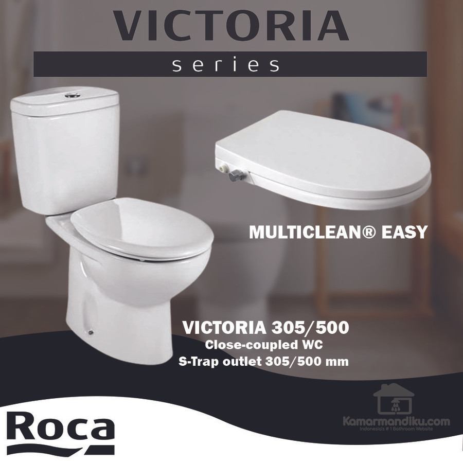 PROMO Roca closet VICTORIA 305/500 Close-coupled WC + Multiclean