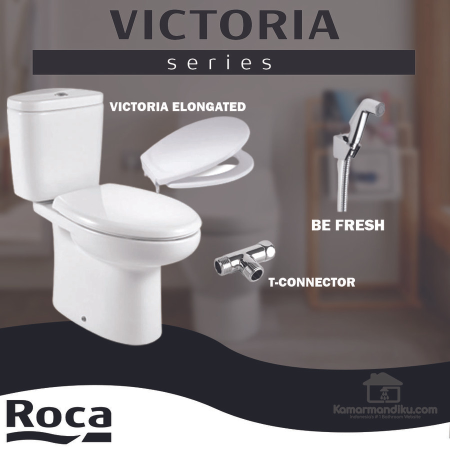 PROMO Roca Closet Victoria 500mm free Semprotan kloset Be Fresh