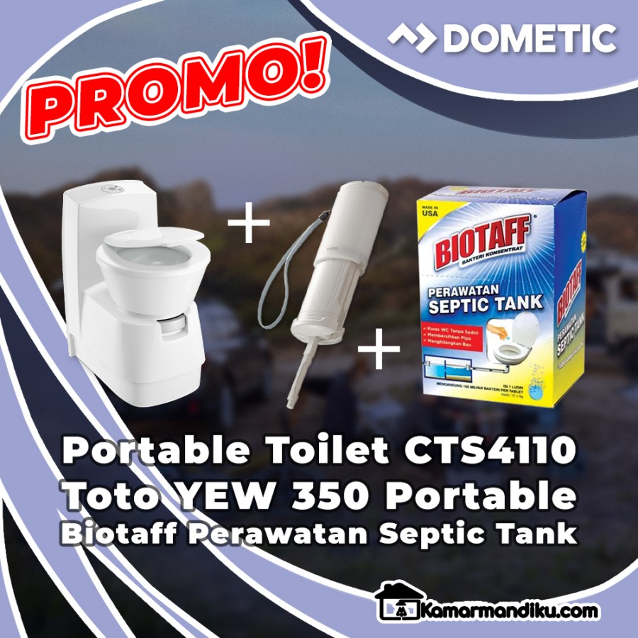 PROMO DOMETIC Closet Portabel Campervan free alat bilas untuk manula