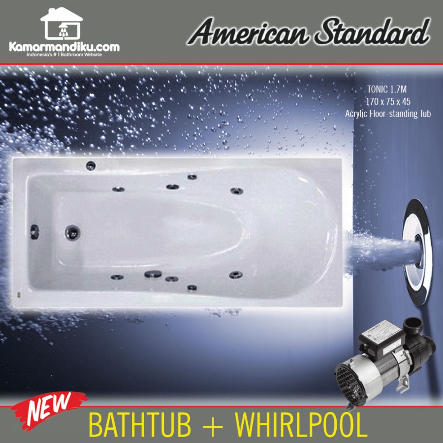 American Standard bathtub Tonic spa whirlpool jacuzzi 170 cm Acrylic