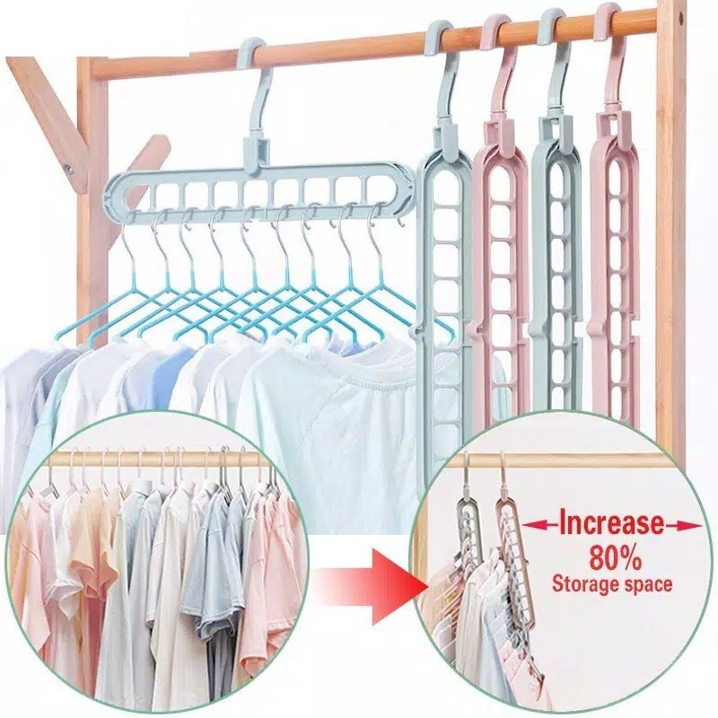 Wonder Hanger Gantungan Baju Multifungsi 9 in 1 / Magic Hanger