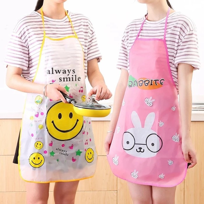Apron Celemek Dapur Karakter Waterproof / Celemek Anti Air