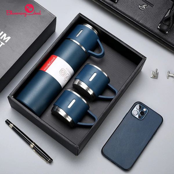 Termos Vacuum Flask Gift Set Hampers 500ml / Termos Cangkir Set SD1103