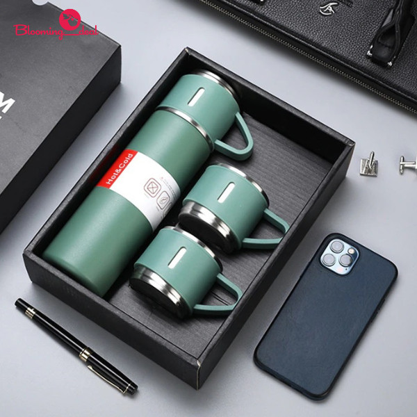 Termos Vacuum Flask Gift Set Hampers 500ml / Termos Cangkir Set SD1103