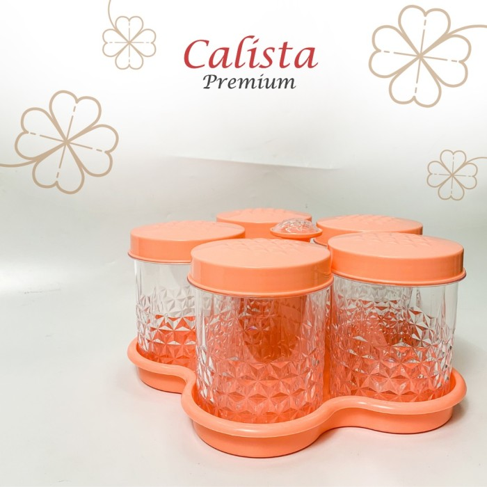 Calista Toples Lima Daun Toples Set Kue Lebaran 6 in 1