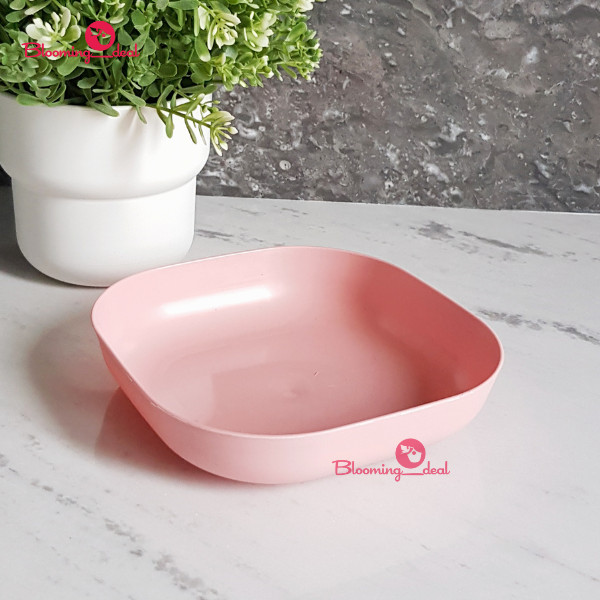 Piring Makan Persegi Piring Saji Snack Wheat Straw