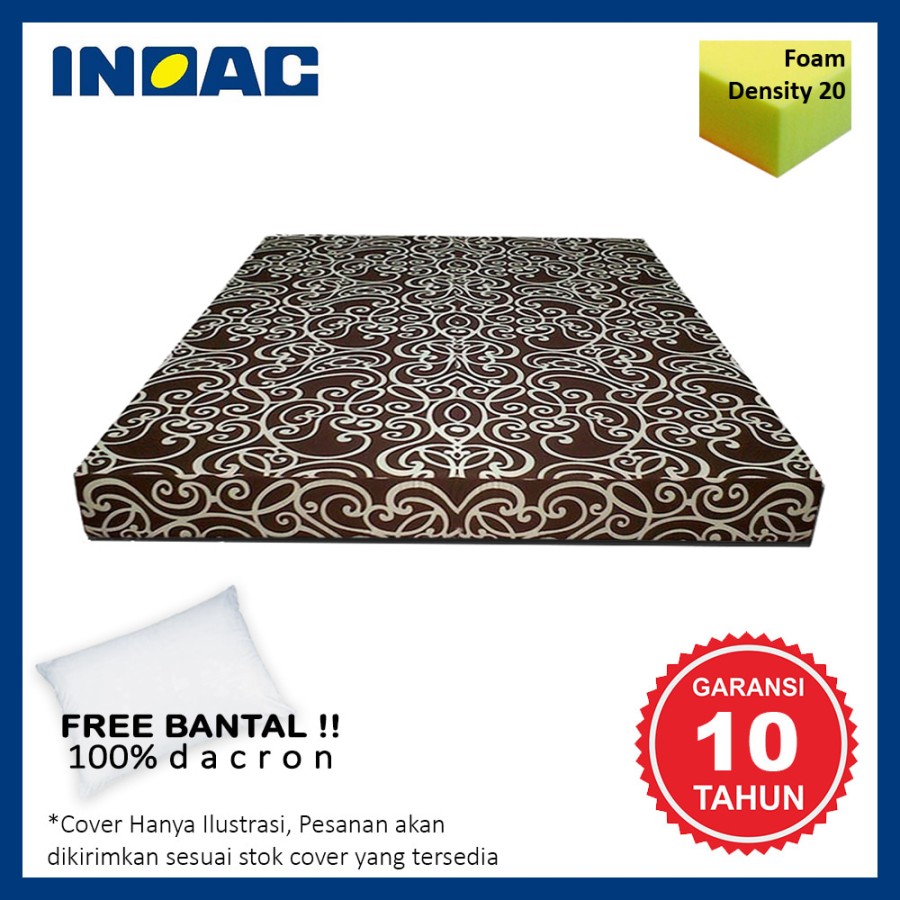 Prissilia Home Living Ranjang Kasur Inoac Busa King 180 Free Bantal