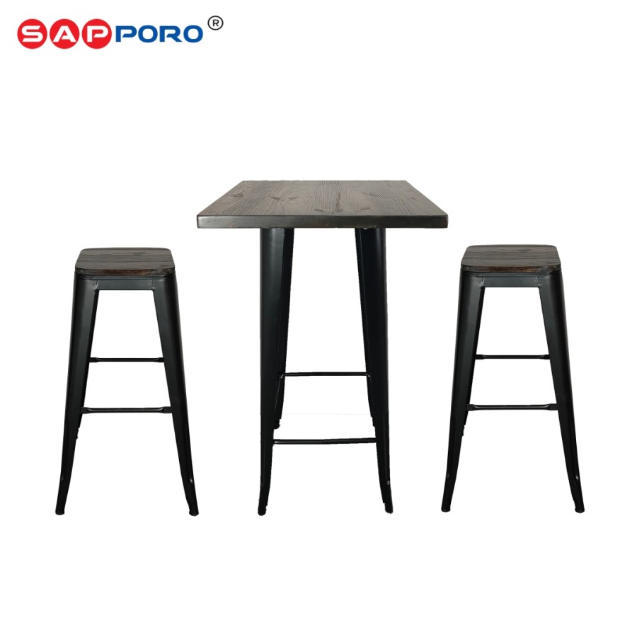 SAPPORO PORVOO - Meja Bar Set | Meja Tolix Set | Bar Table Set