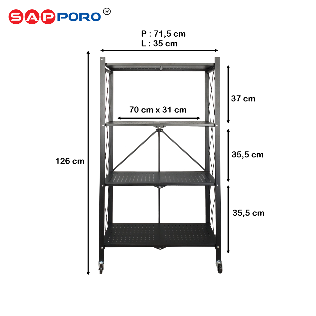 [ SUPER SALE ] SAPPORO KIEL - Rak Besi Serba Guna | Steel Rack