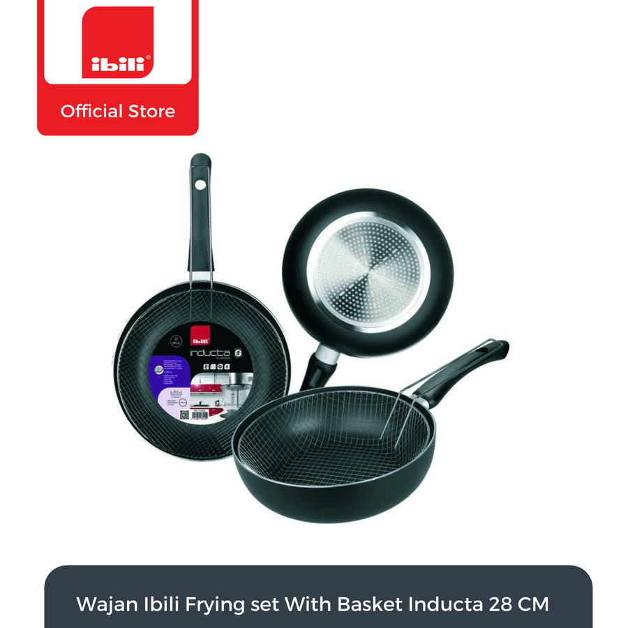 Wajan Aluminium Ibili 28 Cm Induksi + Saringan Minyak