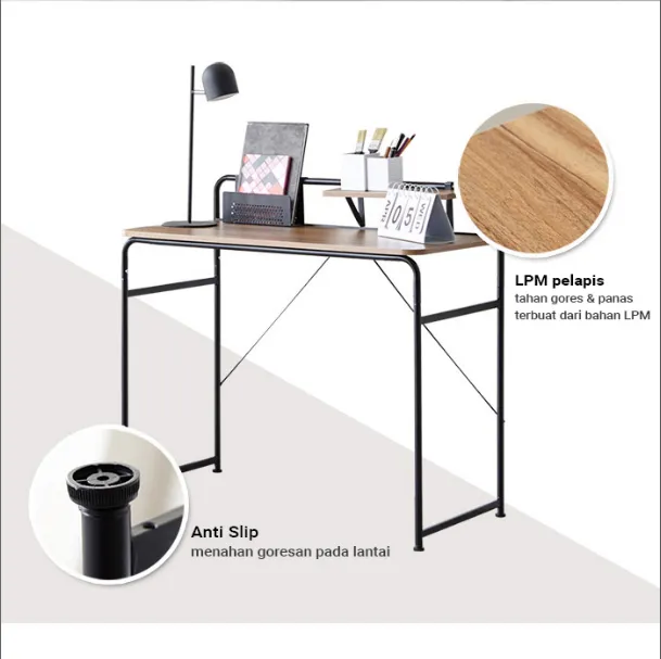 The Olive House - Meja Kerja Multi Desk - Hitam