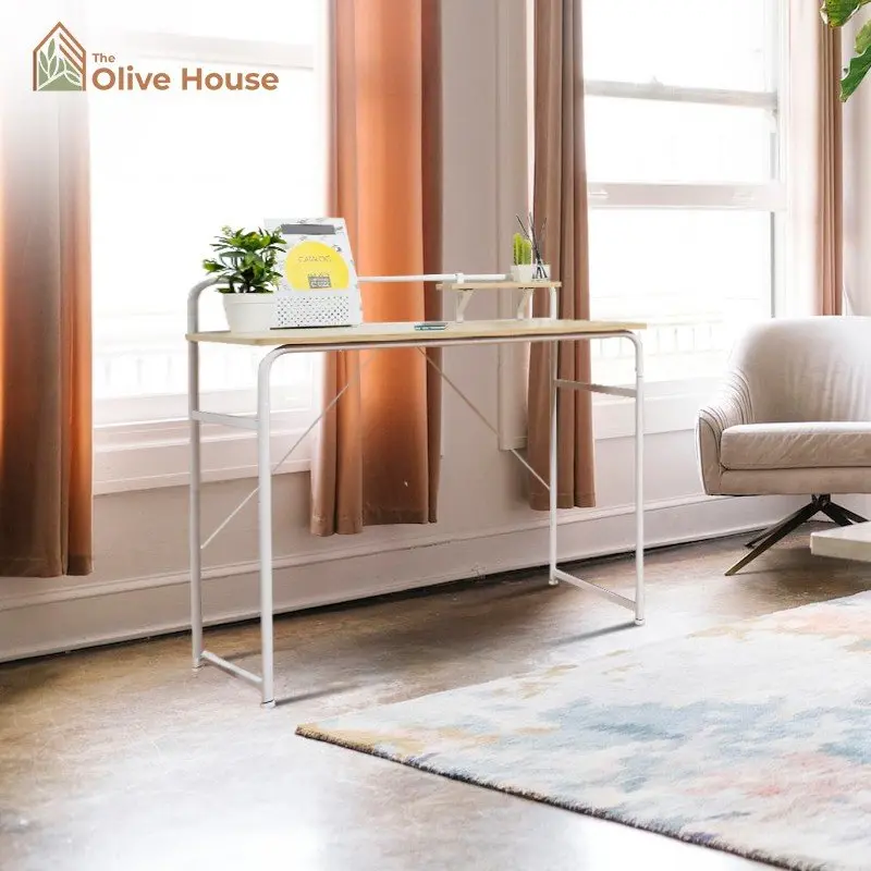 The Olive House - Meja Kerja Multi Desk - Putih
