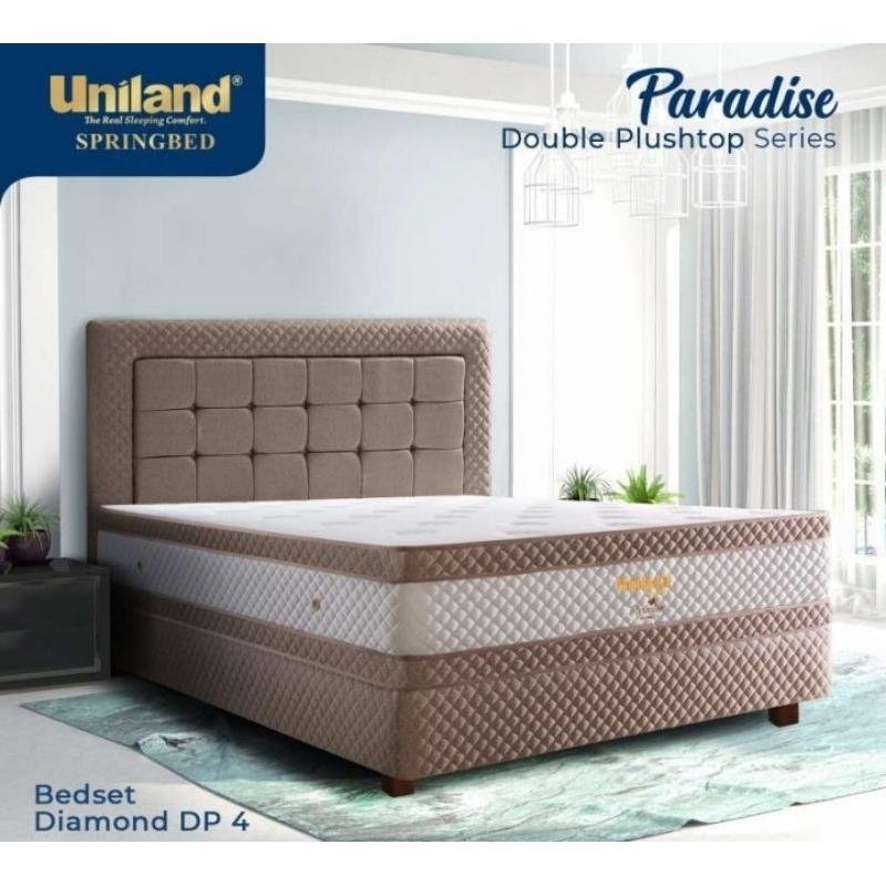 Jual Spring bed UNILAND PARADISE DOUBLE PLUSH TOP DIAMOND DP2