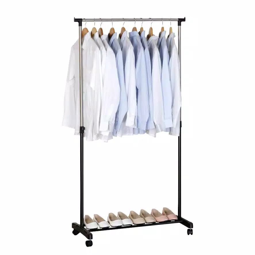 Single Garment Rack With Wheels