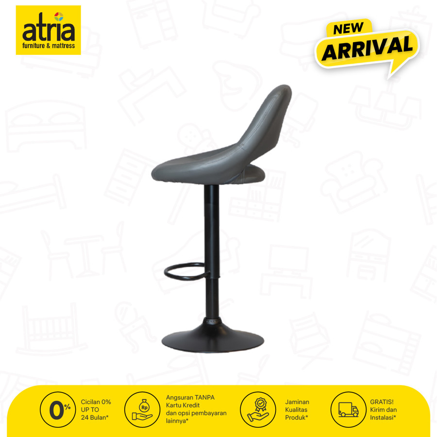 Kursi Barstool HML Atria Elezen DS-866 PU Grey