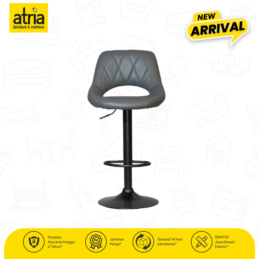 Kursi Barstool HML Atria Elezen DS-866 PU Grey