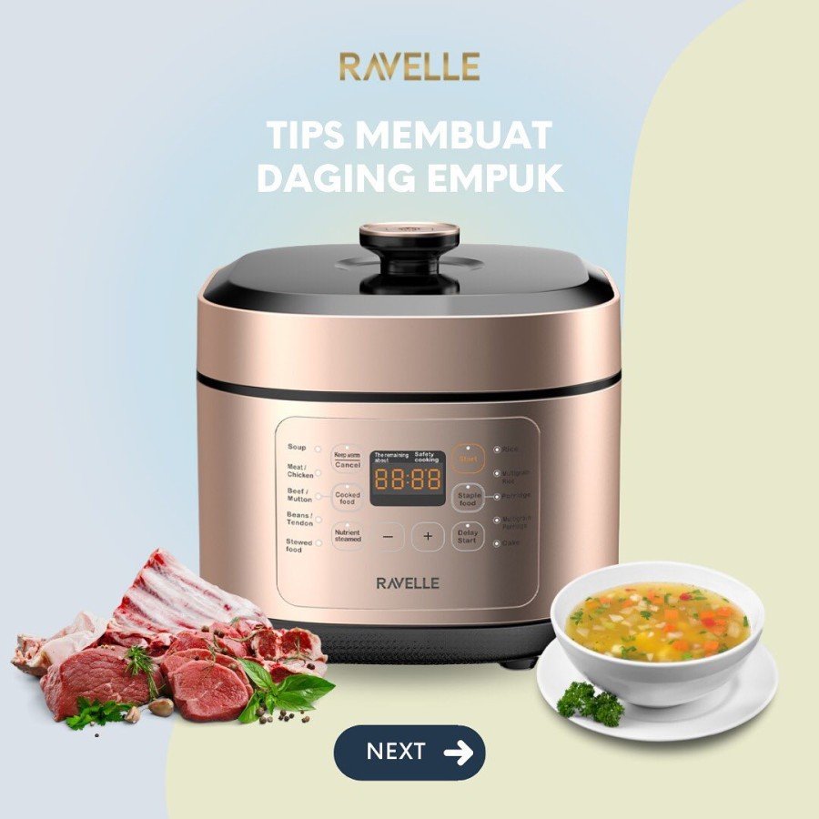Jual Panci Presto Elektrik Ravelle Electric Pressure Cooker 5L