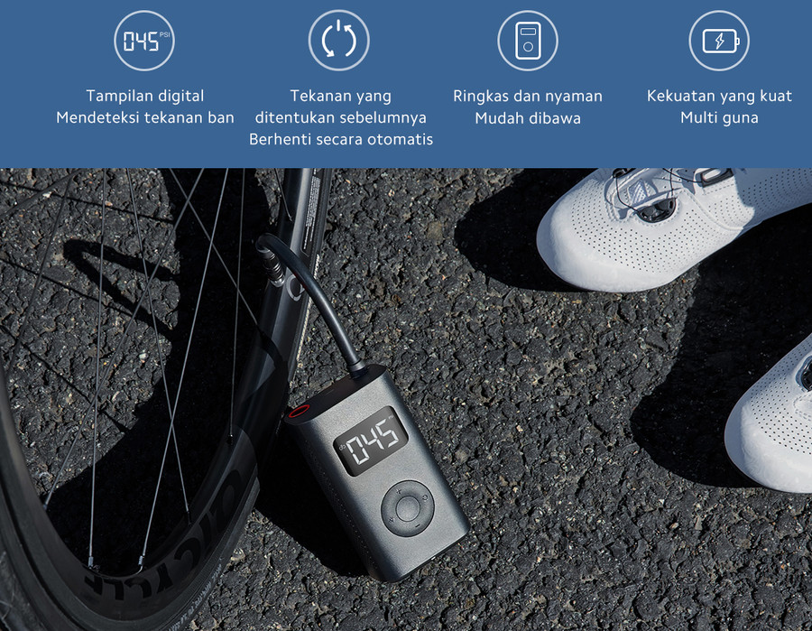 Jual Xiaomi Mi Portable Electric Air Compressor (Pompa Ban