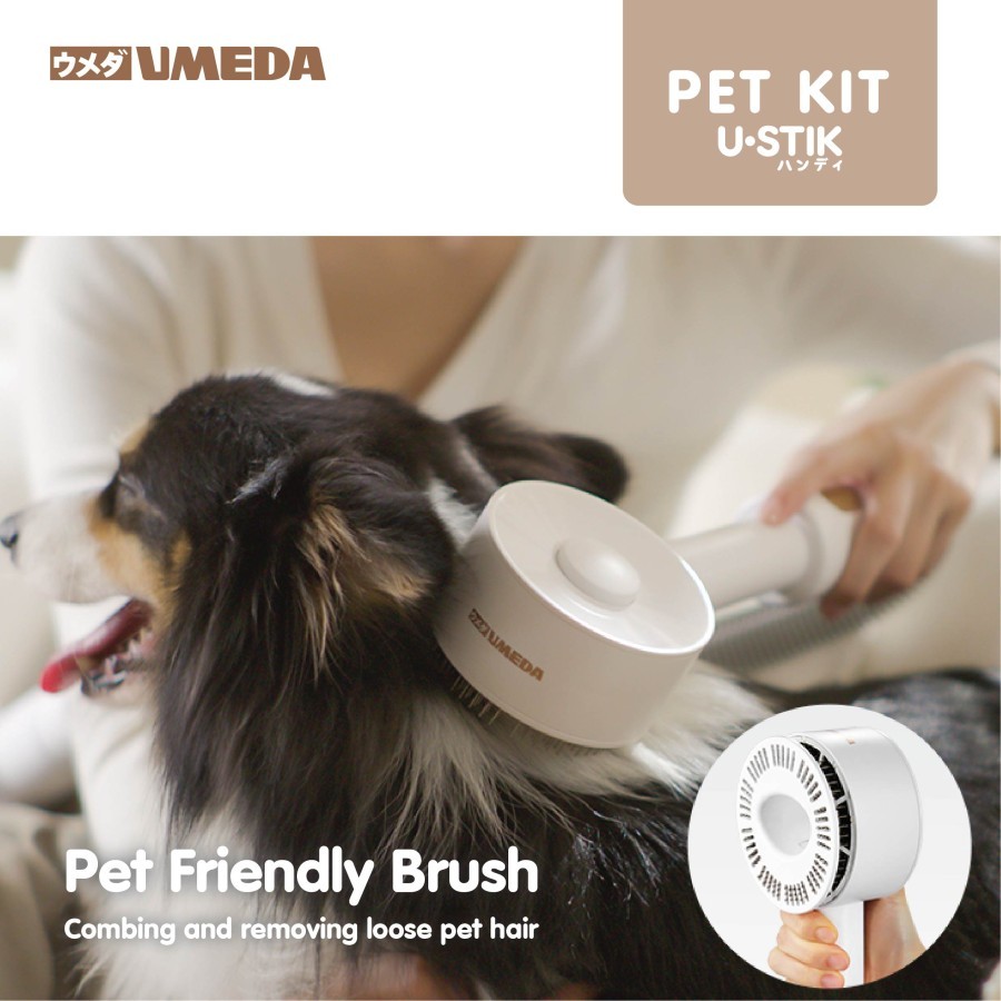UMEDA U-Stik Pet Kit - Vacuum Pet Brush (Sisir Bulu Hewan)