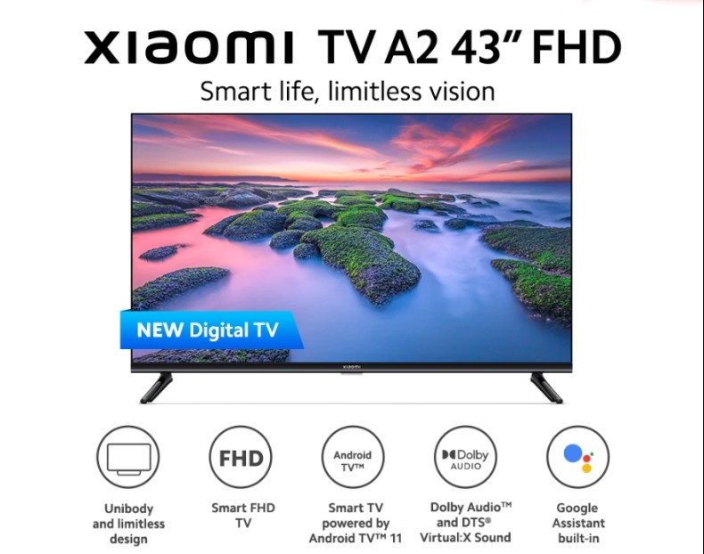 Jual Xiaomi Tv A Inch Full Hd Smart Android Tv Led Fhd Digital Dvb T