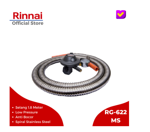 Regulator Dan Selang Gas Rinnai RG-622MS