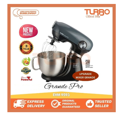 Stand Mixer Turbo Grande Pro EHM9593 Versi Upgrade Original