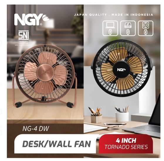Kipas Angin Meja Dinding Besi 4 inch Nagoya NG-4DW