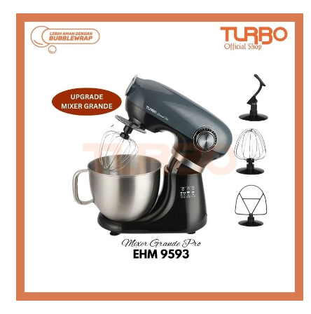Stand Mixer Turbo Grande Pro EHM9593 Versi Upgrade Original