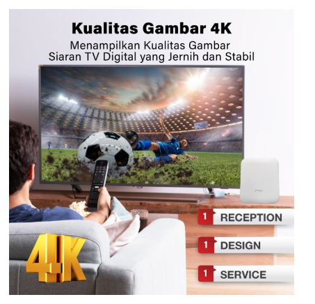 Antena TV Digital Indoor Outdoor DVBT2 Antena Booster 4K PX DA-6600