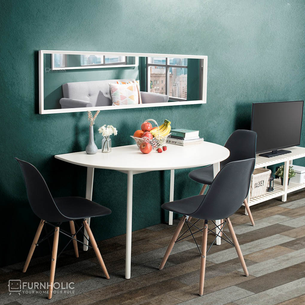 iFURNHOLIC Clara Wall Mirror L42 I Cermin Full Body I Cermin Dinding Minimalis I Cermin Kayu - 42x150x4 cm