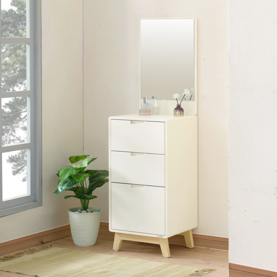 Jual Ifurnholic Raisa Drawers Mirror Lemari Laci Kayu Minimalis Cermin