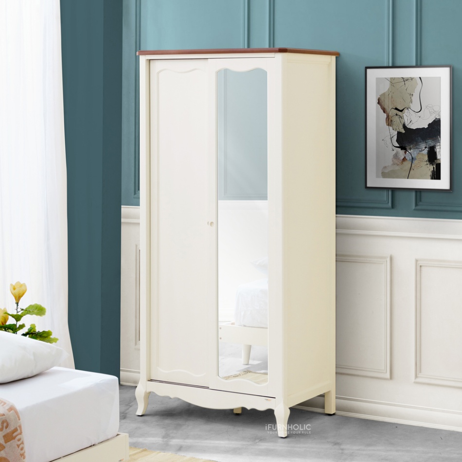 IFURNHOLIC Baroque Wardrobe Sliding Doors | Lemari Pakaian Pintu Geser