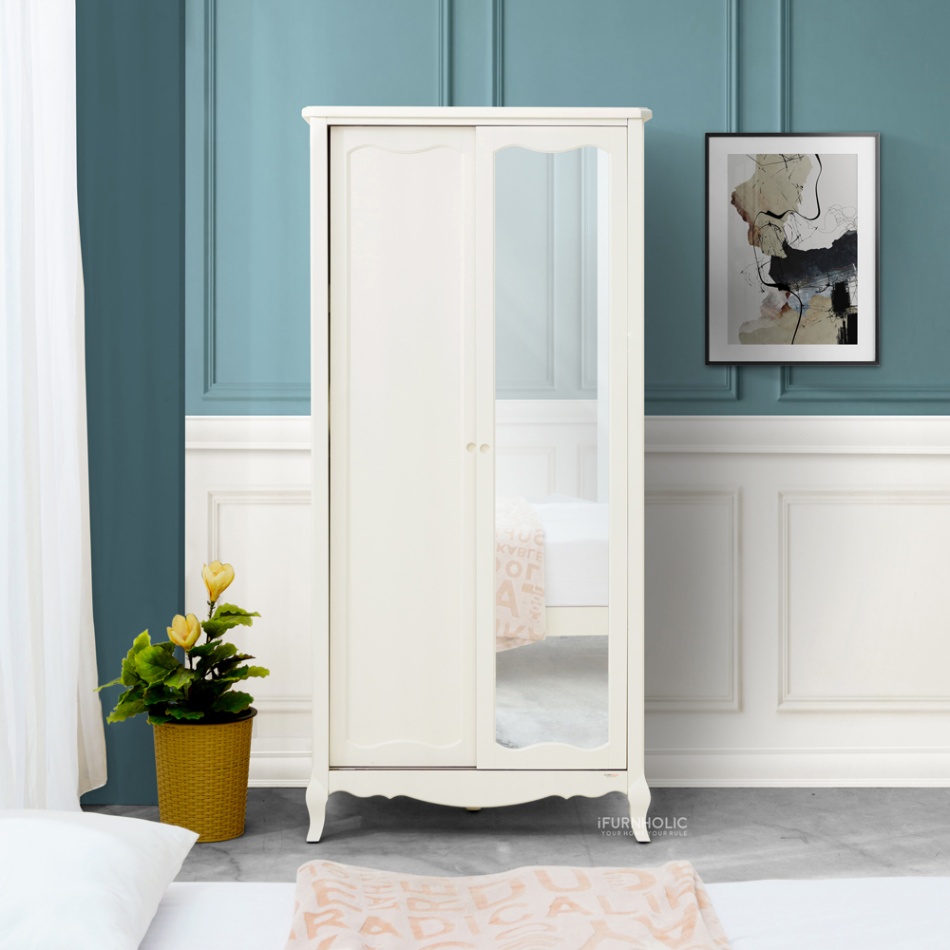 IFURNHOLIC Baroque Wardrobe Sliding Doors | Lemari Pakaian Pintu Geser