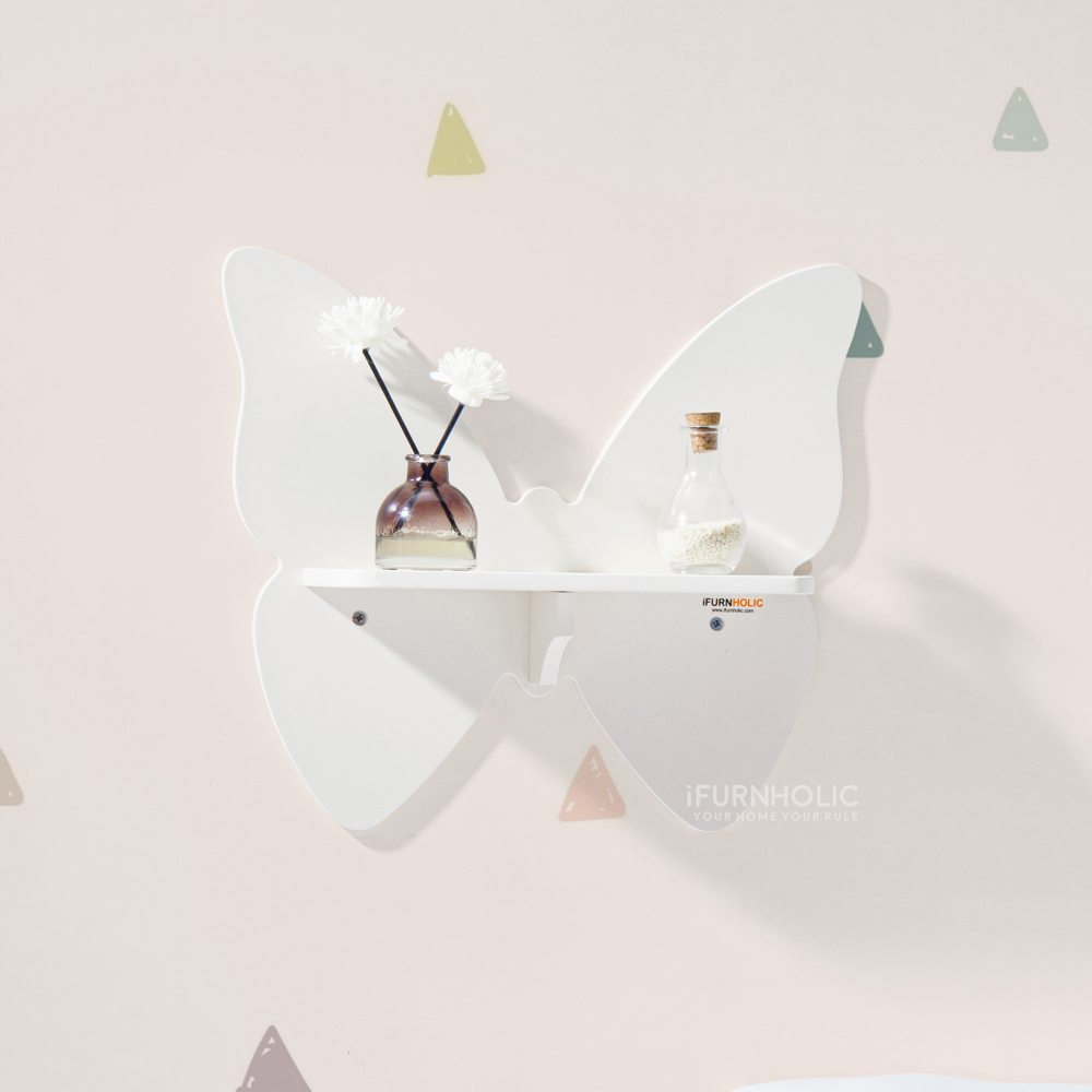 IFURNHOLIC Butterfly Shelf / Rak Hiasan Dinding 