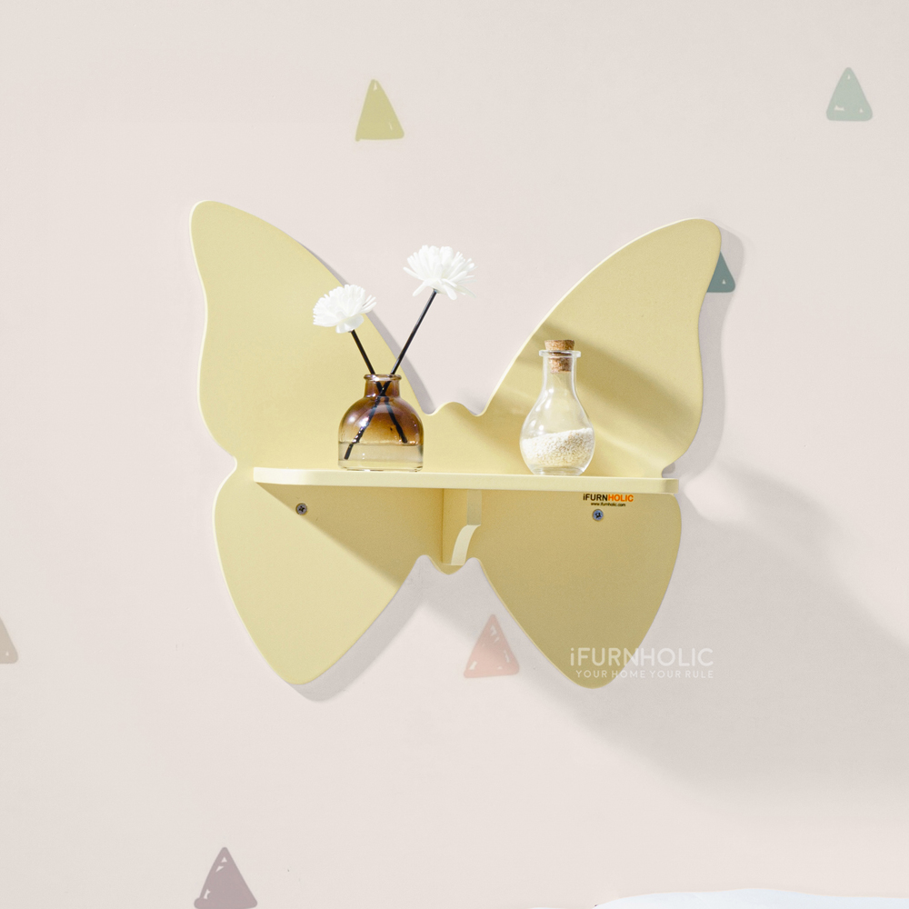 IFURNHOLIC Butterfly Shelf / Rak Hiasan Dinding 