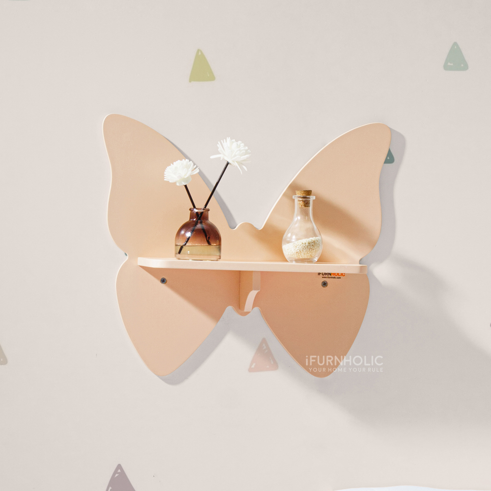 IFURNHOLIC Butterfly Shelf / Rak Hiasan Dinding 