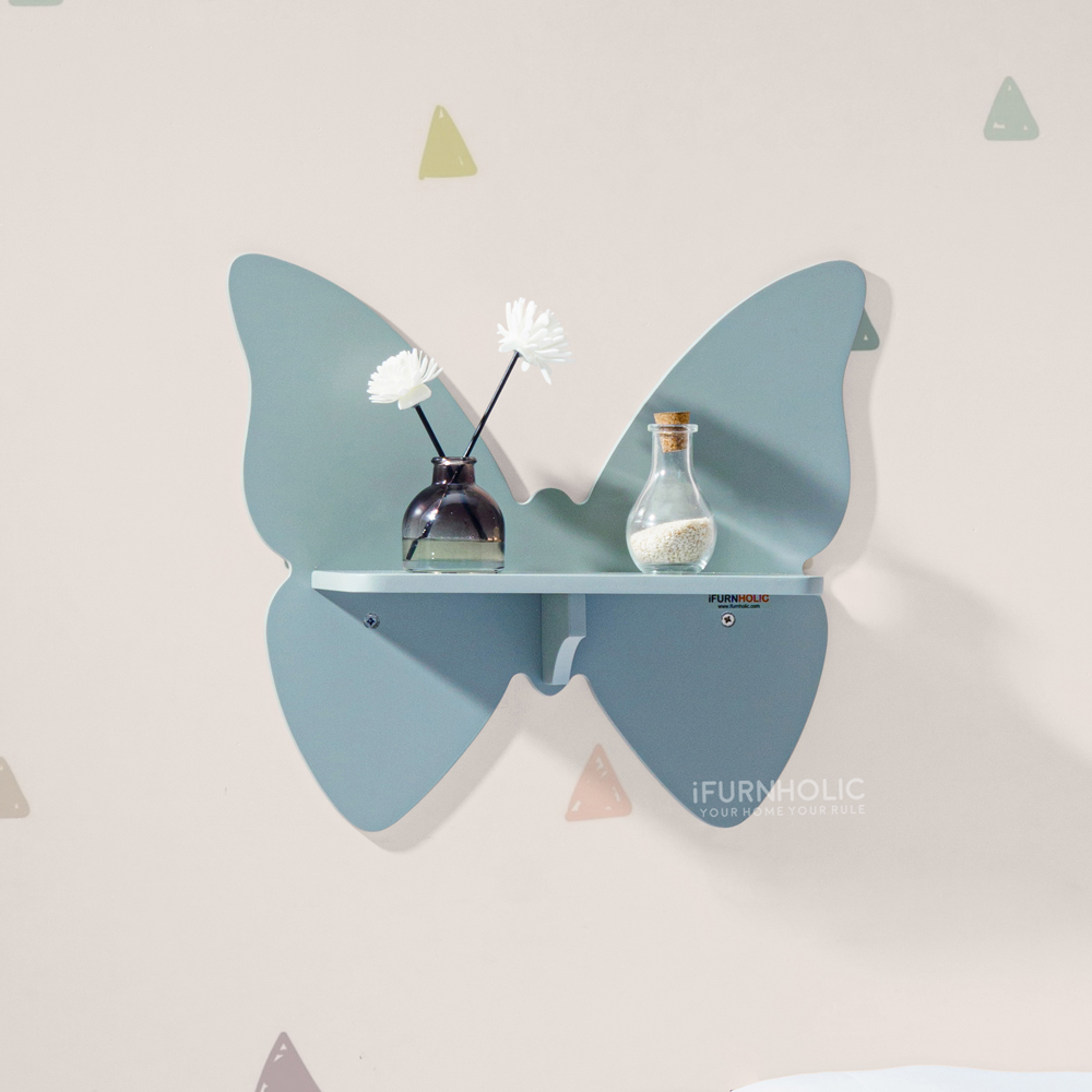 IFURNHOLIC Butterfly Shelf / Rak Hiasan Dinding 
