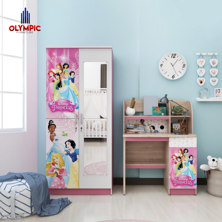 Jual Olympic Lemari Pakaian Dan Meja Belajar Anak Karakter Princess