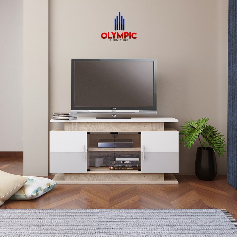 meja tv lemari tv rak tv minimalis murah seri AVR NAVARO merk OLYMPIC