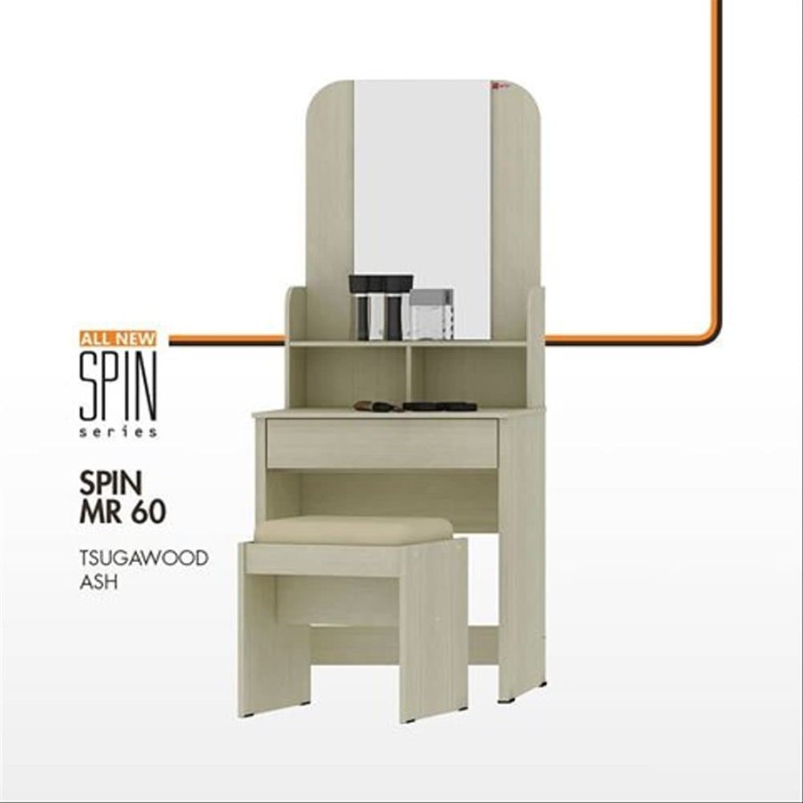 Meja rias meja make up minimalis SPIN MR 60 tsugawood merk ACTIV