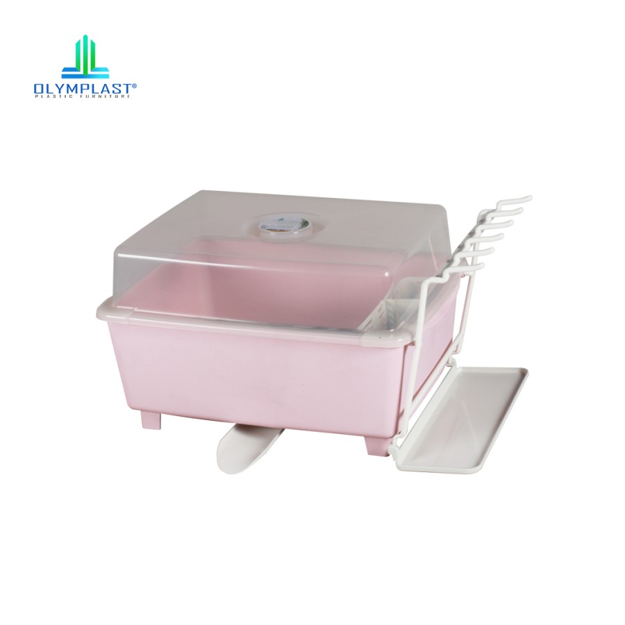 Jual OLYMPLAST RAK PIRING / RAK DAPUR / DISH DRAINER DAPUR ODD - pink ...