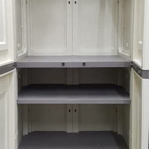 Lemari Pakaian 2 pintu OMC ST1 CREAM merk OLYMPLAST