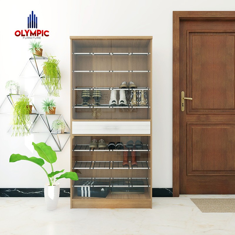 Tempat Sepatu Lemari Sepatu Rak Sepatu Seri LSK LATTE Merk Olympic