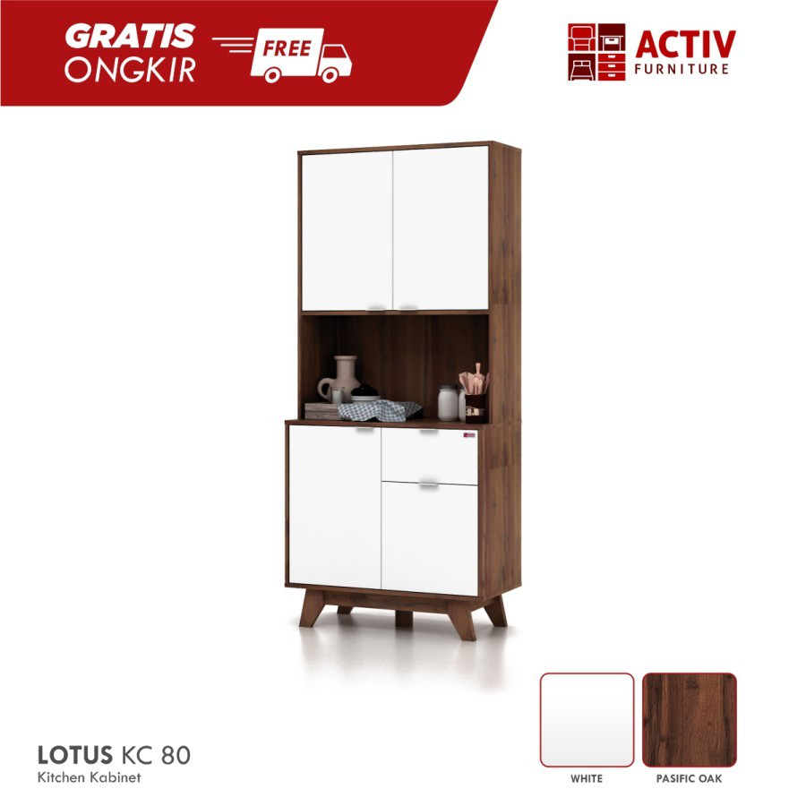 Lemari Dapur Minimalis Kitchen Cabinet murah seri LOTUS KC 80 ACTIV