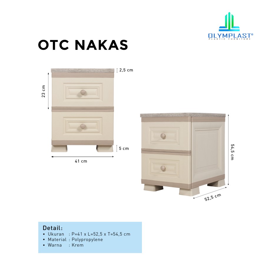 Olymplast Nakas / Drawer / Rak Meja / Penyimpanan / OTC NAKAS
